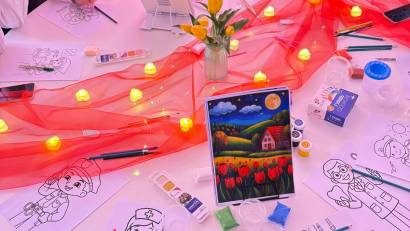 Бүгін мектебімізде  11 -сынып оқушылары мен ҰБТ пәні мұғалімдеріне арналған арт-терапия сабағы өтті.