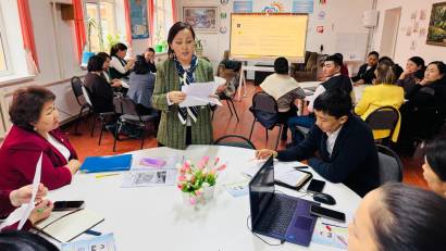  «Жасанды интеллект және білім сапасы» тақырыбында мектеп мұғалімдерімен және С.Әшіров атындағы жалпы білім беретін мектеп  мұғалімдерімен жоба жұмысы өтті.  